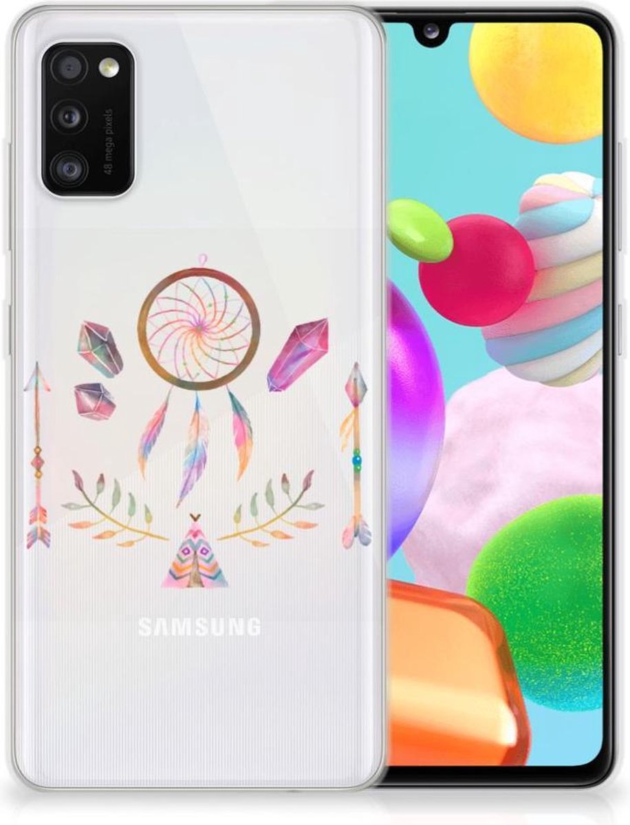 Samsung Galaxy A41 Telefoonhoesje met Naam Boho Dreamcatcher