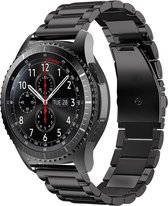 iMoshion Bandje Geschikt voor Samsung Gear S3 Frontier / Gear S3 Classic / Galaxy Watch (46mm) - iMoshion Stalen bandje - Zwart