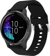 iMoshion Siliconen Smartwatch Bandje voor de Garmin Vivoactive 3, Garmin Venu, Garmin Forerunner 245 - Zwart