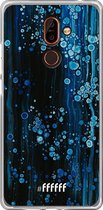 Nokia 7 Plus Hoesje Transparant TPU Case - Bubbling Blues #ffffff