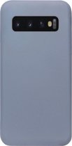 ADEL Premium Siliconen Back Cover Softcase Hoesje Geschikt voor Samsung Galaxy S10 Plus - Lavendel Blauw