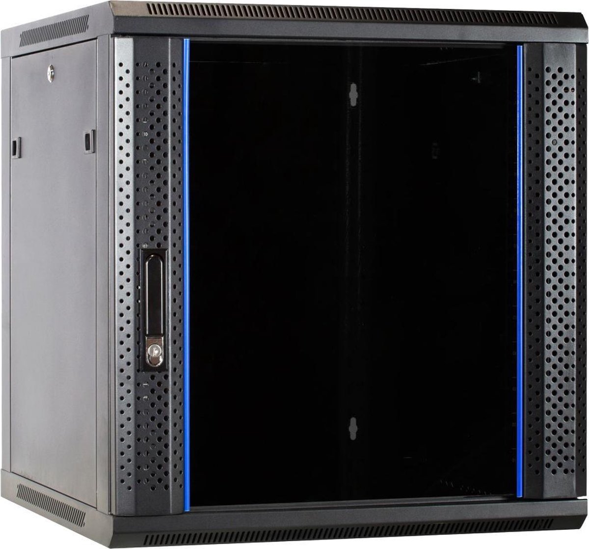 DSIT 12U Patchkast - Wandkast 19'' met glazen voordeur
