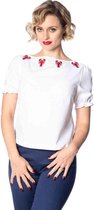 Dancing Days Top -L- LOBSTER LOVE EMBROIDERY Wit