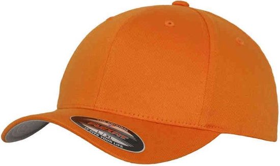 Urban Classics - Wooly Combed Flexfit pet - Youth size - Oranje