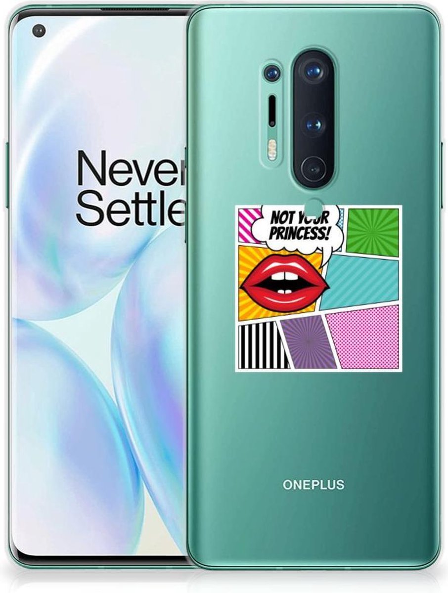 OnePlus 8 Pro Silicone Back Cover Popart Princess
