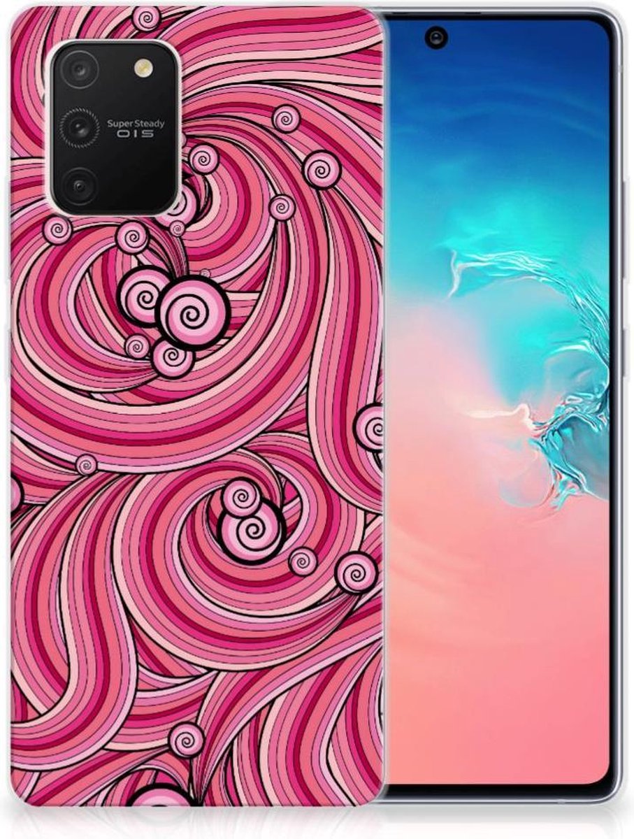 Samsung Galaxy S10 Lite Hoesje maken Swirl Pink