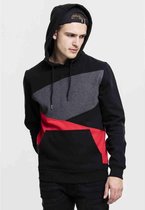 Urban Classics Hoodie/trui -XL- Zig Zag Zwart/Rood