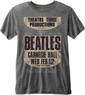 The Beatles Heren Tshirt -2XL- Carnegie Hall Grijs