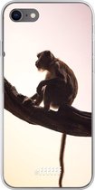 6F hoesje - geschikt voor iPhone 8 - Transparant TPU Case - Macaque #ffffff