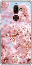 Nokia 7 Plus Hoesje Transparant TPU Case - Cherry Blossom #ffffff