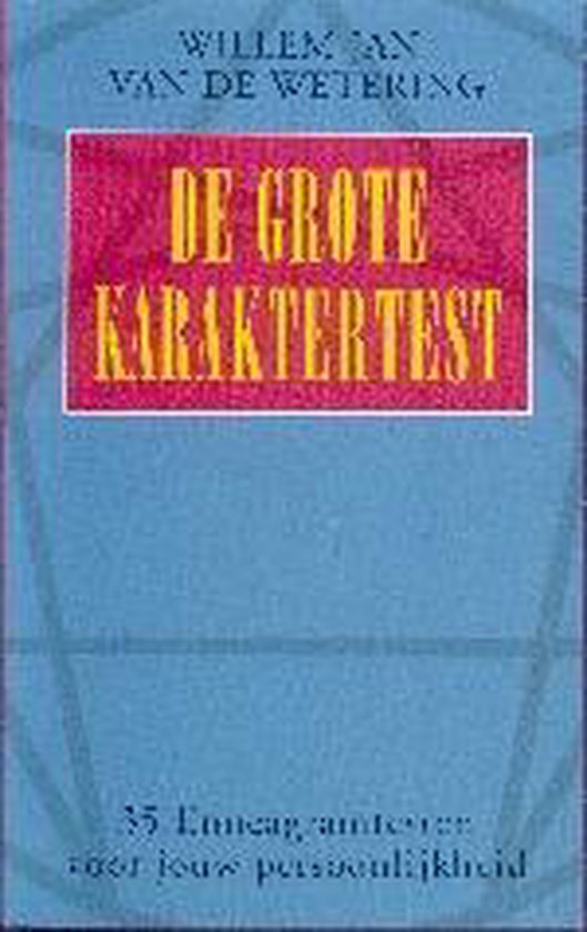 De grote karaktertest - cover