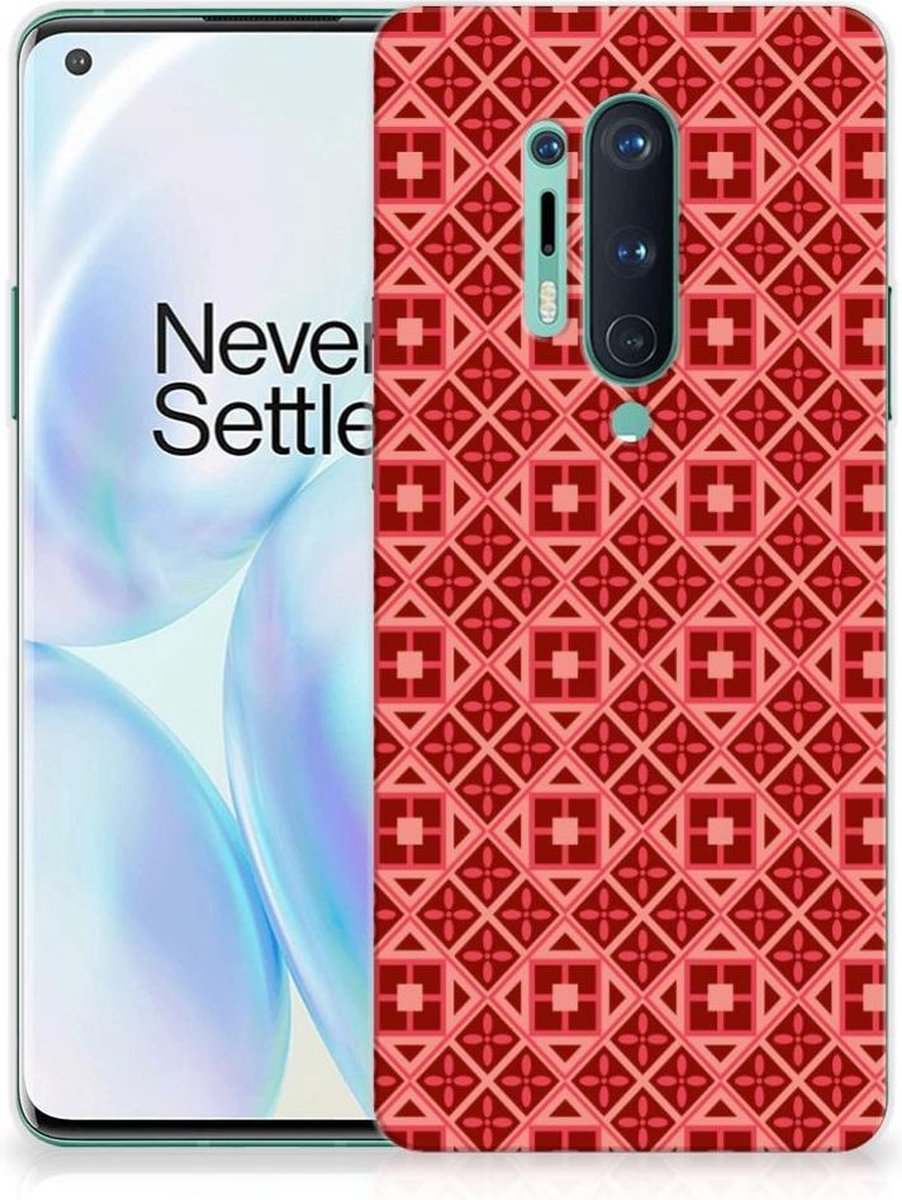 OnePlus 8 Pro TPU bumper Batik Rood