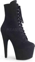 Pleaser Plateau Laarzen, Paaldans schoenen -40 Shoes- ADORE-1020FS Paaldans schoenen Zwart