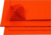 Harmonica papier, 28x17,8 cm, oranje, 8 vel/ 1 doos
