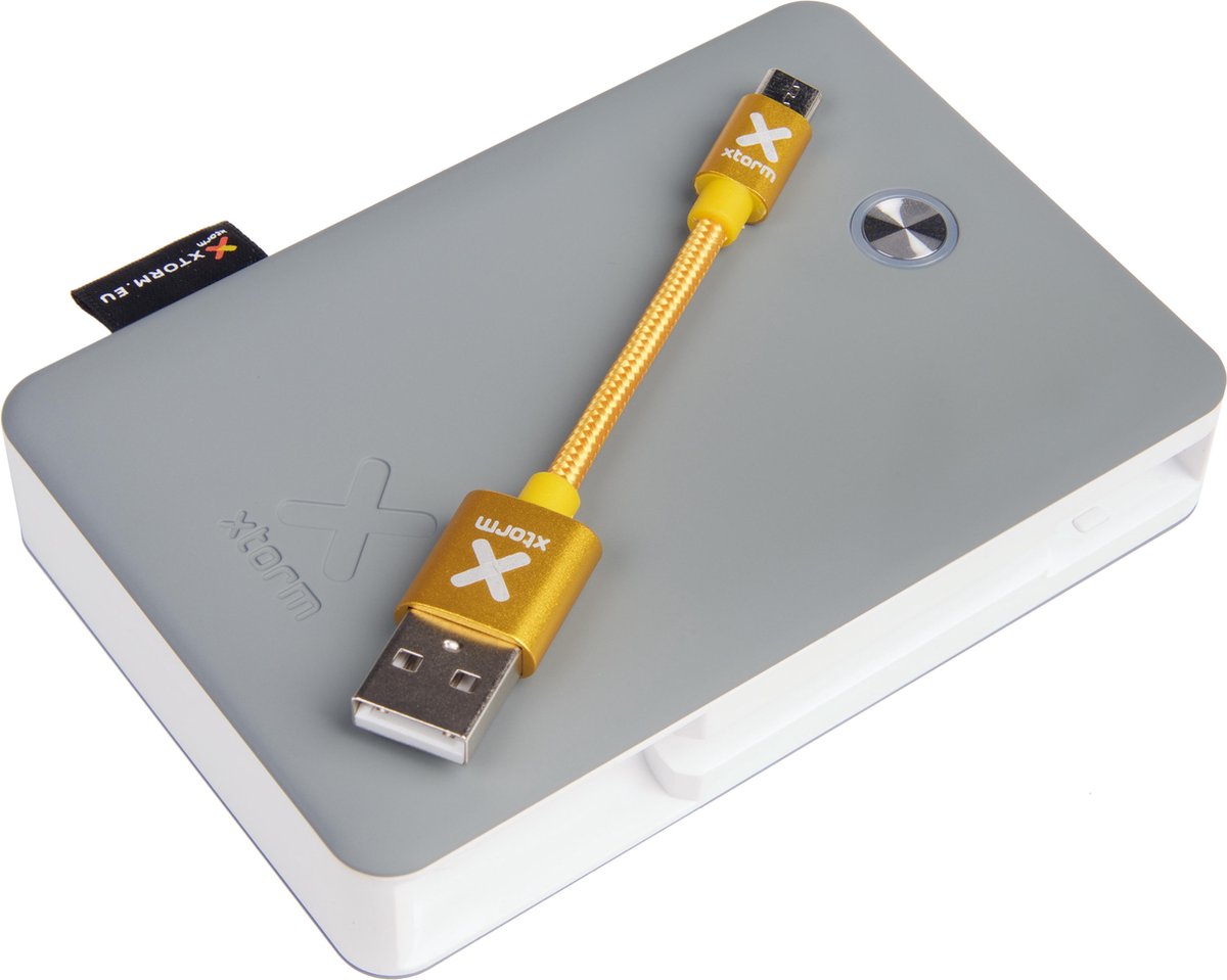 Xtorm / Explore PowerBank - 9000 mAh - Inclusief Micro USB kabel - Grijs