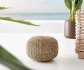 Hocker Careen zeegras natuur 45x45 cm zitpoef