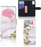 Smartphone Hoesje Geschikt voor Samsung Galaxy A31 Book Style Case Bird Standing