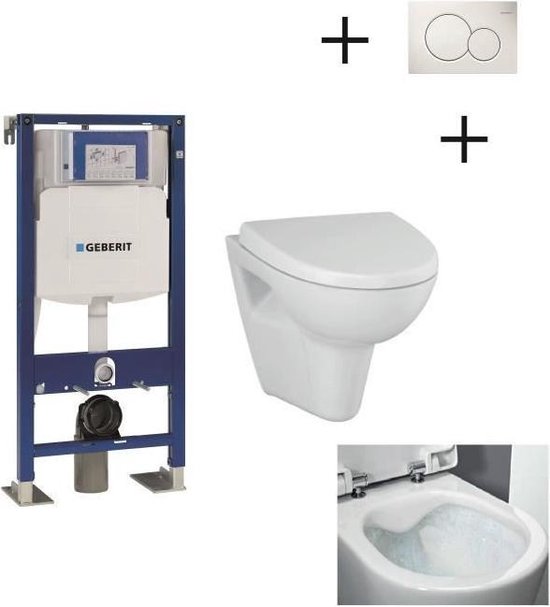 gids Lounge winnaar Hangend toiletpakket compleet met frame-ondersteuning GEBERIT UP 320 Duofix  vrijstaand... | bol.com