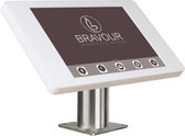 Tablet tafelhouder Fino voor HP ElitePad 1000 G2 – wit/RVS – homebutton & camera bedekt