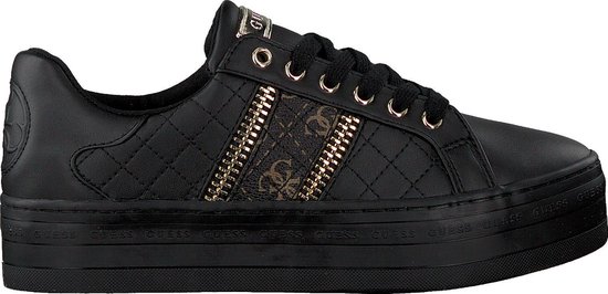 Guess Dames Lage sneakers Baritt - Zwart - Maat 41 | bol.com