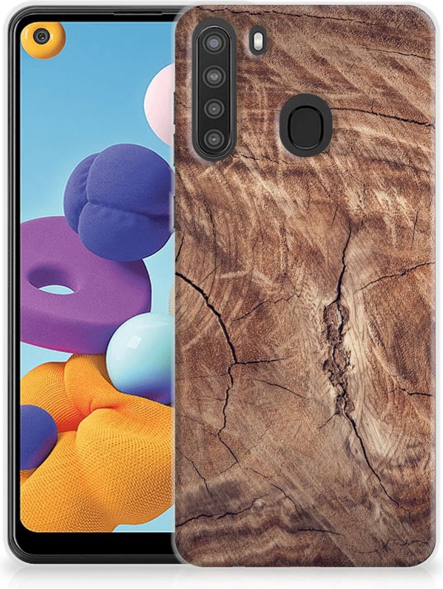 Samsung Galaxy A21 Bumper Hoesje Tree Trunk