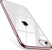 rosé gouden metallic bumper case geschikt voor Apple iPhone SE 2020