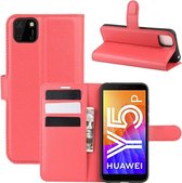 Book Case - Huawei Y5P Hoesje - Rood