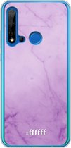 Huawei P20 Lite (2019) Hoesje Transparant TPU Case - Lilac Marble #ffffff