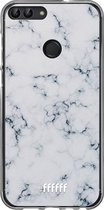 Huawei P Smart (2018) Hoesje Transparant TPU Case - Classic Marble #ffffff