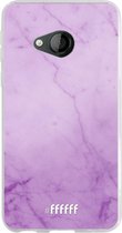 HTC U Play Hoesje Transparant TPU Case - Lilac Marble #ffffff