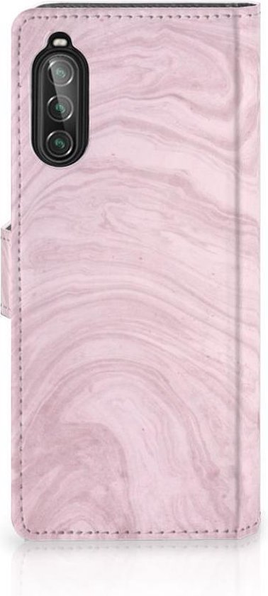 Boekhoesje voor Sony Xperia 10 II Bookcase Marble Pink - Origineel Cadeau Vriendin