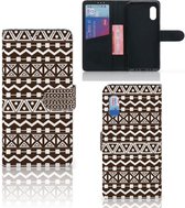Bookcase Geschikt voor Samsung Xcover Pro Hoesje Aztec Brown