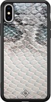 iPhone XS Max hoesje glass - Oh my snake | Apple iPhone Xs Max case | Hardcase backcover zwart