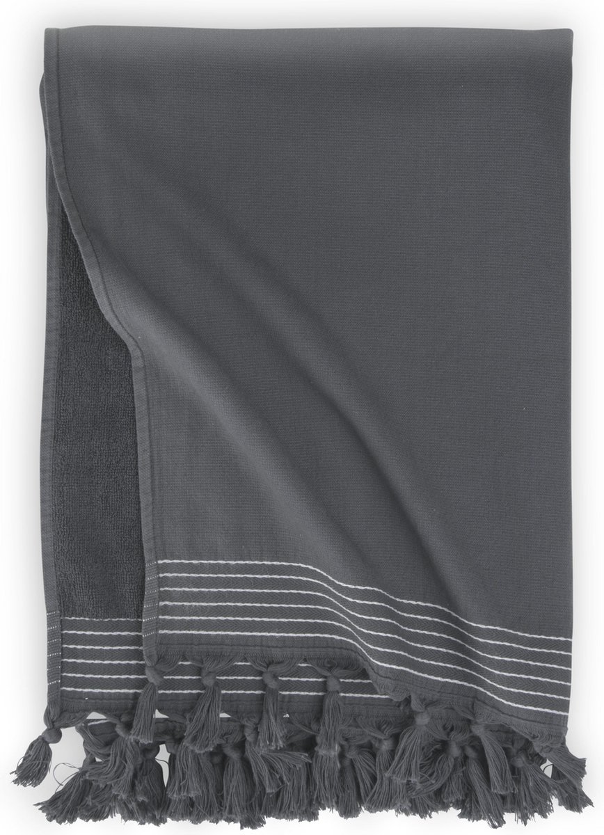 Walra Hamamdoek Soft Cotton - Antraciet - 100x180