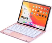 iPad Pro 11 2021 (3e gen)/Pro 11 (2020)/Pro 11 (2018) Toetsenbord Hoes hoesje - CaseBoutique -  Rose goud - Kunststof