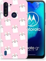 GSM Hoesje Motorola Moto G8 Power Lite Beschermhoesje Sleeping Cats