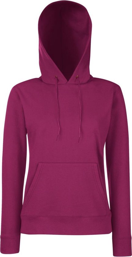 Fruit of the Loom - Lady-Fit Classic Hoodie - Bordeauxrood - M