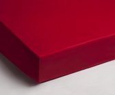 Hoeslaken Katoen Doux Simple Rouge | 90x200 | Respirant et souple | Ajustement parfait
