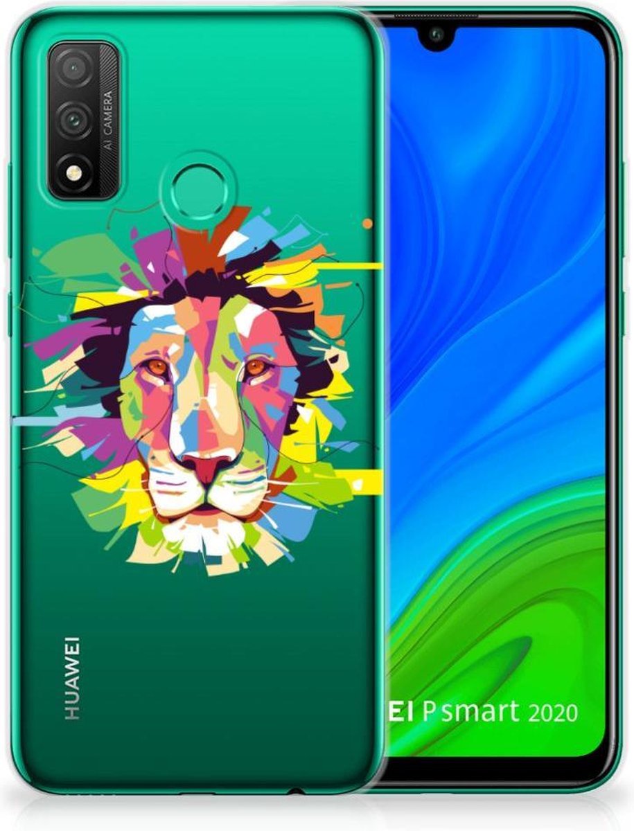 Huawei P Smart 2020 Telefoonhoesje met Naam Lion Color