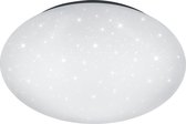 LED Plafondlamp - Trion Hakura - 46W - Natuurlijk Wit 4000K -  Dimbaar - Sterlicht - Rond - Mat Wit - Kunststof