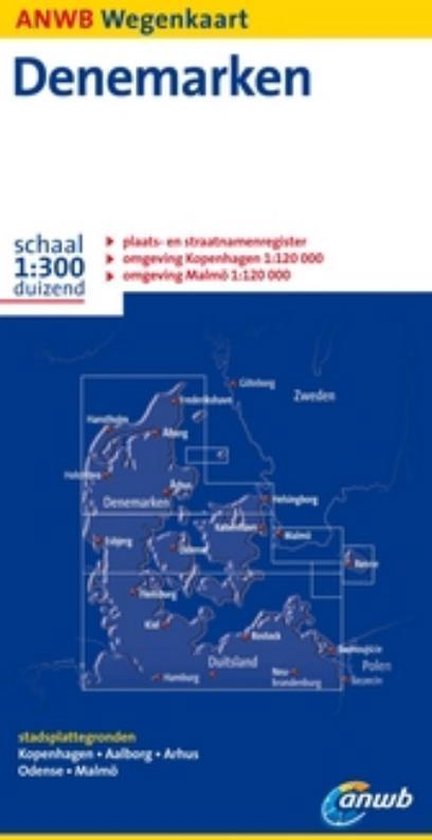 9789018028848 - Anwb Wegenkaart / Denemarken / Druk Heruitgave
