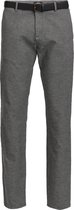 WE Fashion Heren slim fit chino met streepdessin - Maat W33 X L32