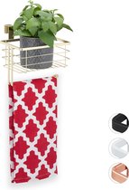Relaxdays hangmand metaal - draadmand - kastdeur - opbergmandje - kastmand - organizer