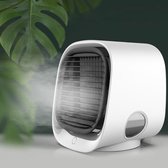 Mini USB Air Cooler - bureau ventilator - wit