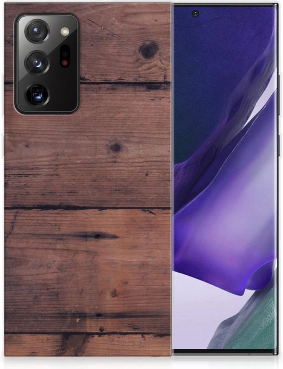 Samsung Galaxy Note20 Ultra Bumper Hoesje Old Wood