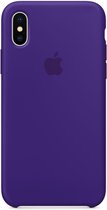 Apple Silicone Backcover iPhone X hoesje - Ultra Violet