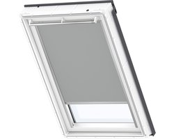 VELUX Origineel Verduisterend Rolgordijn (DKL), Zilveren Kozijn, CK02, Grijs