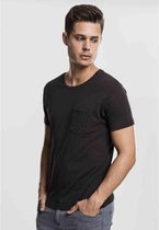 Urban Classics Heren Tshirt -S- Quilted Pocket Zwart