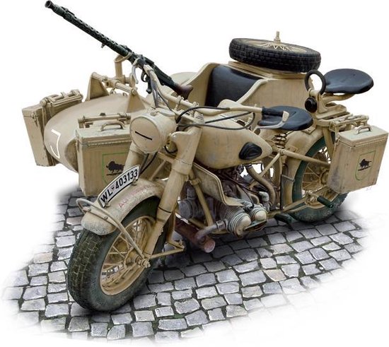 Italeri 7403 - Moto militaire allemande avec side-car - 1: 9 | bol