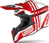 Airoh Wraap Broken Red Gloss Full Face Helmet 2XL